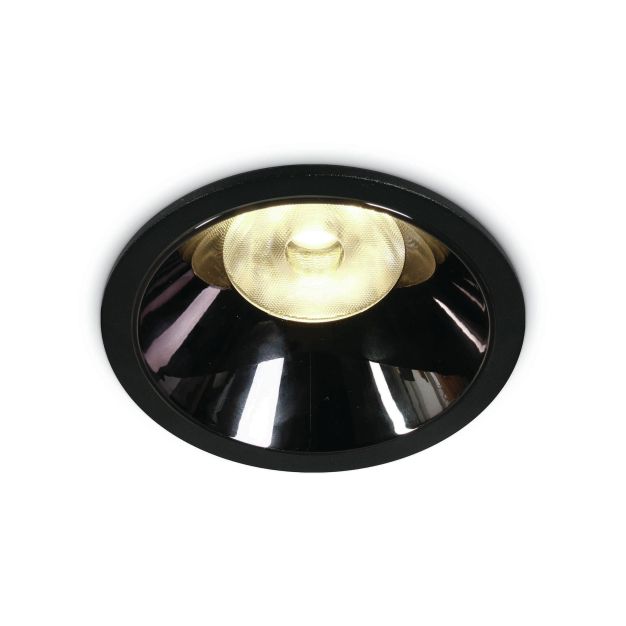 ONE Light COB LED Dark Light Range - inbouwspot - Ø 104 mm, Ø 94 mm inbouwmaat - 17,5W LED incl. - zwart