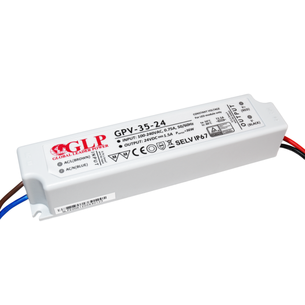 GLP LED driver - 24Vdc/230V - IP67 - 36W - niet-dimbaar