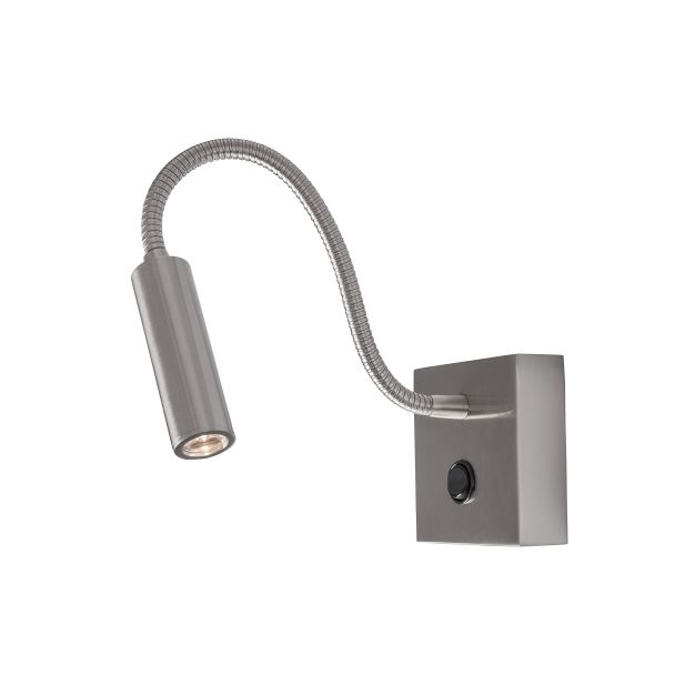 Nova Luce Madison - wandlamp met schakelaar - 32 x 8 x 31 cm - 3W LED incl. - chroom