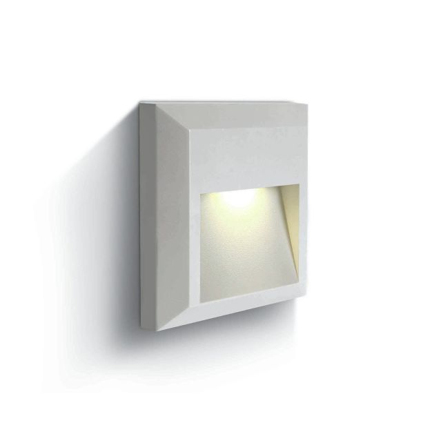 ONE Light Outdoor Dark Lights - buiten wandverlichting - 12,5 x 2,7 x 12,5 cm - 2W LED incl. - IP65 - antraciet