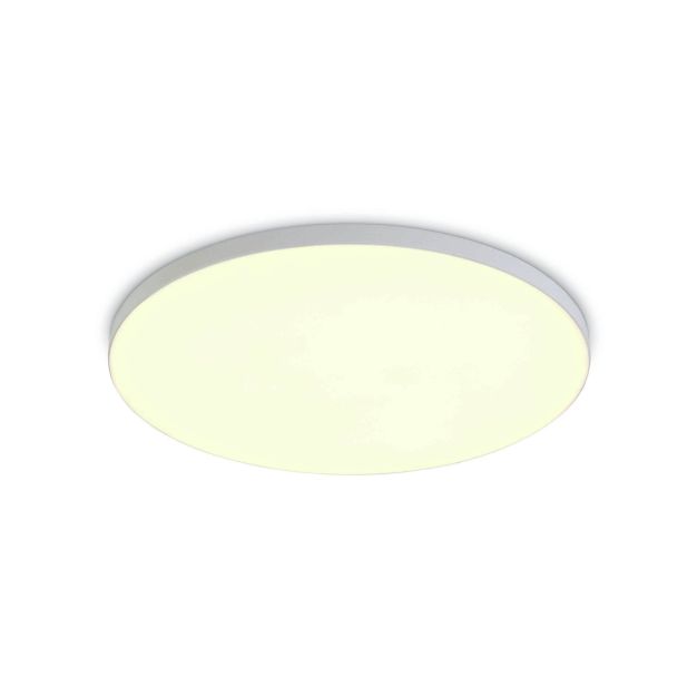 ONE Light Floating Panels Range - plafondverlichting - Ø 16 x 2,4 cm - 14W LED incl. - wit - witte lichtkleur