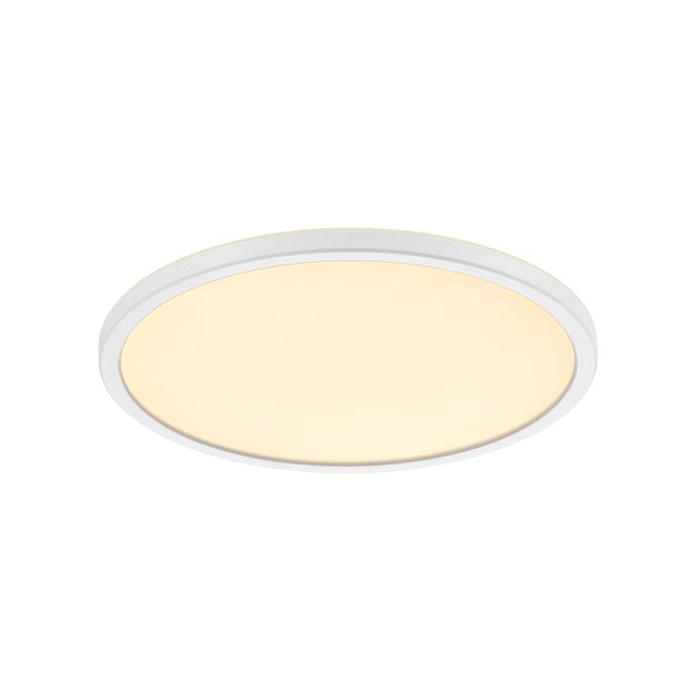 Nordlux Oja - plafondverlichting - Ø 29,4 x 2,3 cm - 3 stappen dimmer (2700K) - 18W LED incl. - wit