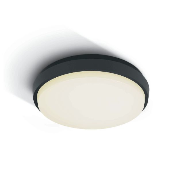 ONE Light Outdoor Slim LED - buiten plafondverlichting - Ø 30 x 4,9 cm - 30W LED incl. - IP54 - antraciet