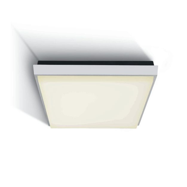 ONE Light Outdoor Slim LED - buiten plafondverlichting - 23,8 x 23,8 x 4,6 cm - 25W LED incl. - IP54 - wit