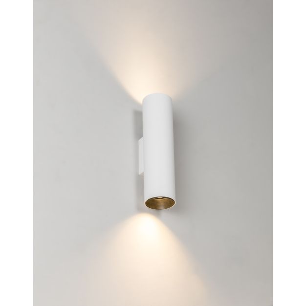 Faro Stan - wandverlichting - 6 x 7,2 x 22,5 cm - mat wit