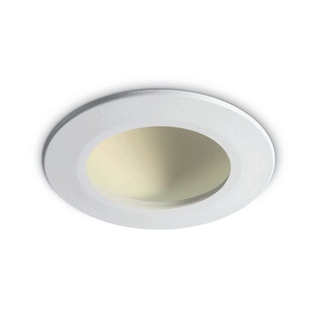 ONE Light Dark Light Dome Reflector - inbouwspot - Ø 105 mm, Ø 94 mm inbouwmaat - 8W LED incl. - wit -  warm witte lichtkleur