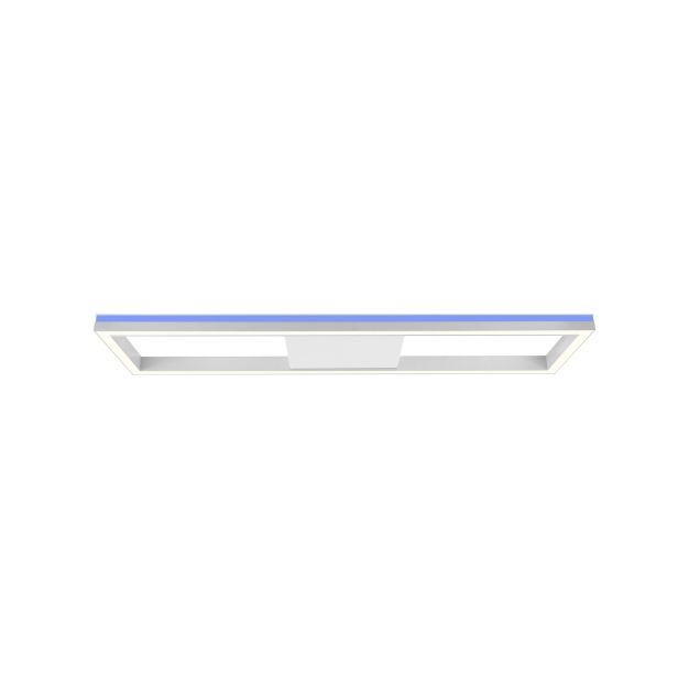 Brilliant Icarus - wand/plafondverlichting met afstandsbediening - 100 x 25 x 5 cm - 38W dimbare LED incl. - wit en zandwit