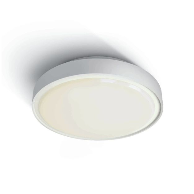 ONE Light LED Plafo Outdoor Round - buiten plafondverlichting - Ø 26 x 7,5 cm - 16W LED incl. - IP65 - wit - witte lichtkleur