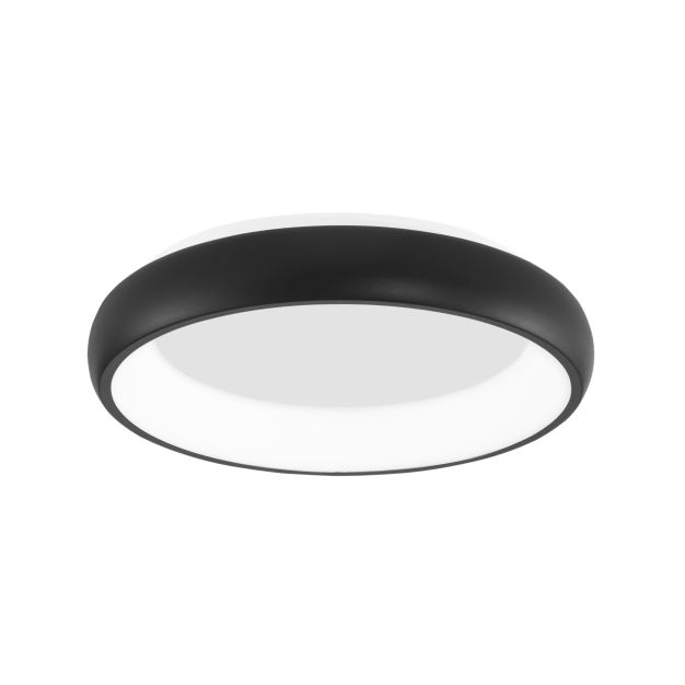 Nova Luce Albi - plafondverlichting - Ø 41 x 8,5 cm - 32W dimbare LED incl. - zand zwart