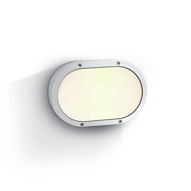 ONE Light Round E27 Outdoor - buiten plafond/wandverlichting - 27,3 x 8 x 18,1 cm - IP54 - grijs