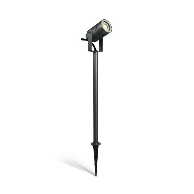 ONE Light GU10 Garden - grondspot op piek - Ø 13,2 x 70 cm - IP65 - antraciet