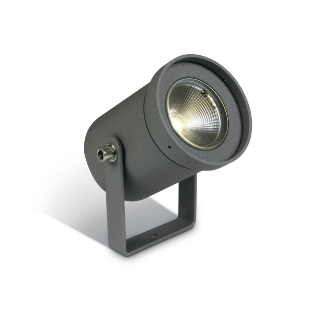 ONE Light Garden Round - grondspot op piek - Ø 6,9 x 12 cm - 3W LED incl. - IP65 - antraciet