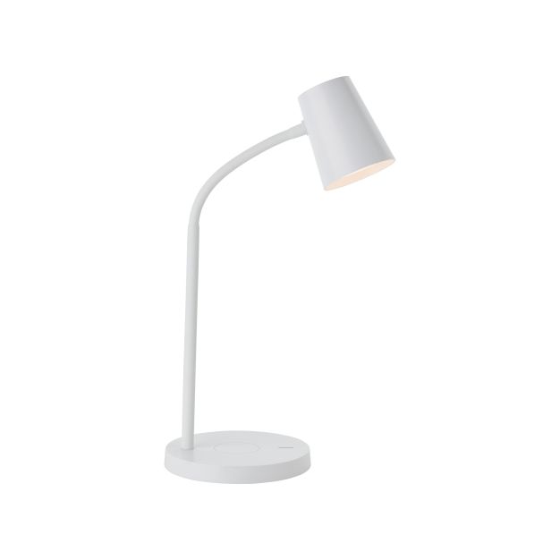 Brilliant Illa - tafellamp - 14,2 x 26 cm - 3 stappen dimbaar - 5,5W LED incl. - wit