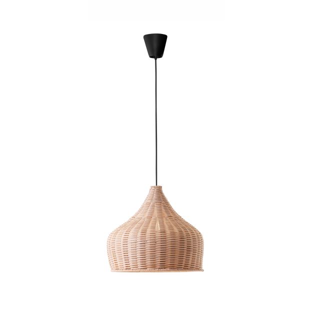 Nova Luce Mia - hanglamp - Ø 38,5 x 250 cm - bruin en zwart