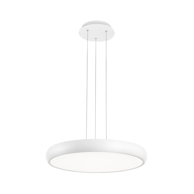 Nova Luce Gap - hanglamp - Ø 51 x 120 cm - 50W LED incl. - wit