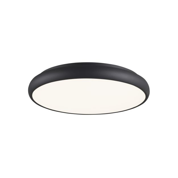 Nova Luce Gap - plafondverlichting - Ø 61 x 9 cm - 62W LED incl. - zwart