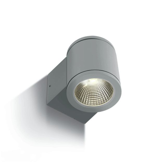 ONE Light Outdoor Wall Cylinders - buiten wandverlichting - 8 x 10,6 x 9 cm - 6W LED incl. - IP54 - grijs