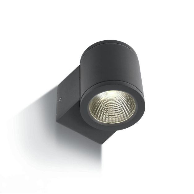 ONE Light Outdoor Wall Cylinders - buiten wandverlichting - 8 x 10,6 x 9 cm - 6W LED incl. - IP54 - antraciet