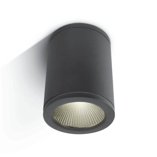 ONE Light Outdoor Ceiling Cylinders - buiten plafondverlichting - Ø 8 x 10,5 cm - 6W LED incl. - IP54 - antraciet