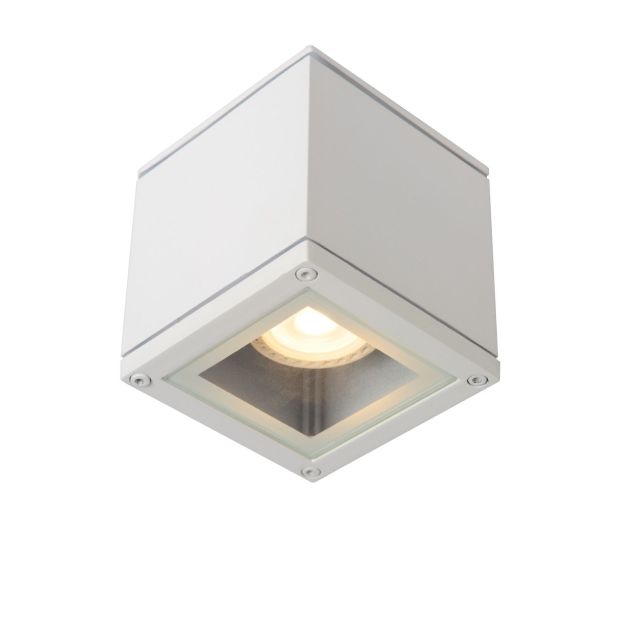 Lucide Aven - Opbouwspot - 9,3 x 9,3 x 9,6 cm - IP65 - wit