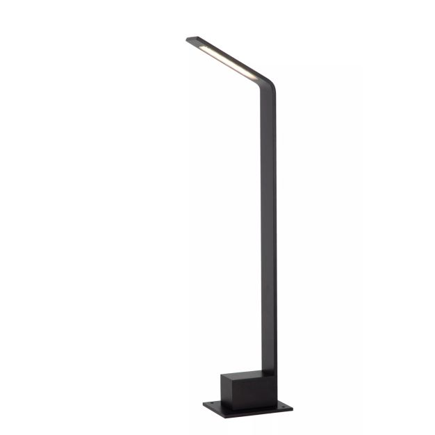 Lucide Lawford - tuinpaal - 15 x 9,5 x 60 cm - 6W LED incl. - IP54 - zwart