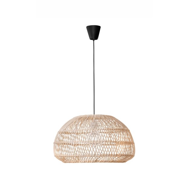 Nova Luce Melody - hanglamp - Ø 50,5 x 250 cm - bruin en zwart