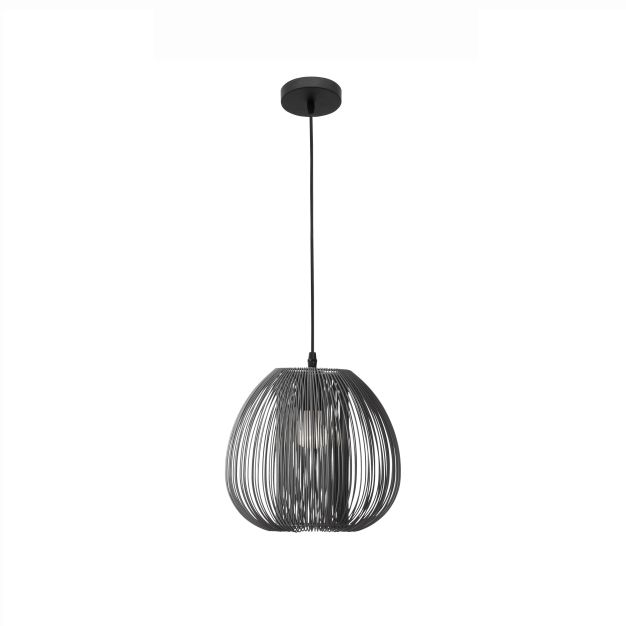 Nova Luce Desire - hanglamp - Ø 28 x 250 cm - grijs