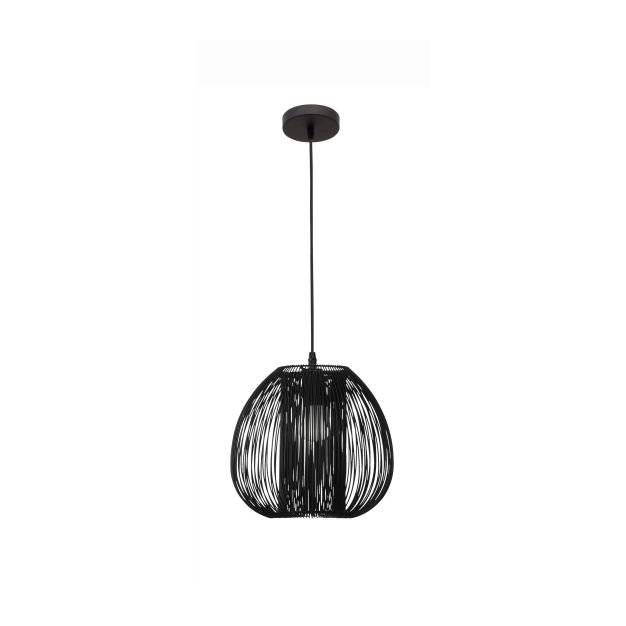 Nova Luce Desire - hanglamp - Ø 28 x 250 cm - zwart