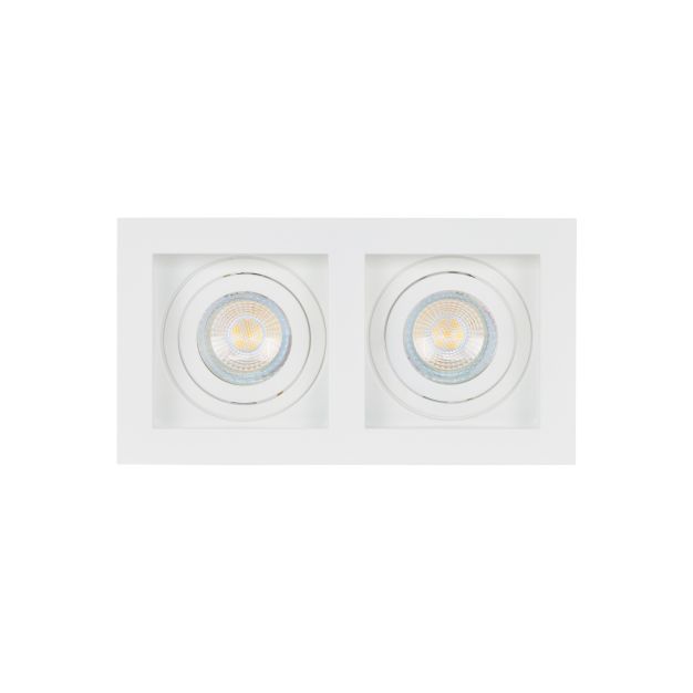 Projectlight Bloq 2L - inbouwspot - 180 x 100 mm, 171 x 92 mm inbouwmaat - wit