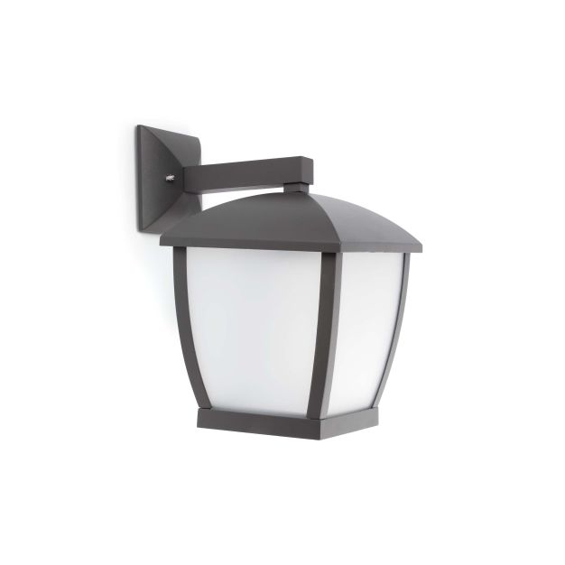 Faro Wilma - wandverlichting - 22,5 x 31 x 32cm - IP44 - donkergrijs