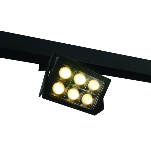 ONE Light magnetisch railsysteem - Track Lights - rail spot - 15 x 12,6 x 3,9 cm - 26W DALI dimbare LED incl. - zwart