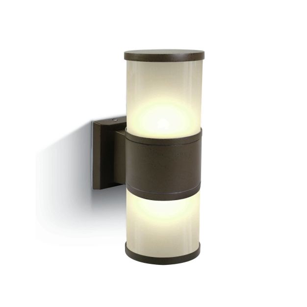 ONE Light E27 Tube Lights - buiten wandverlichting - 10,7 x 30 cm - IP54 - roestbruin