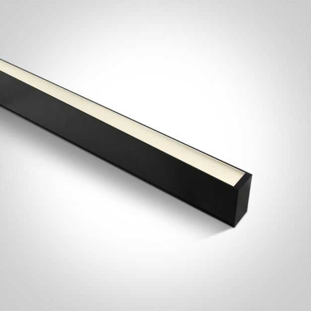 ONE Light LED Linear Profiles Medium - 7 x 3,5 cm - 150 cm lengte - 50W LED incl. - zwart