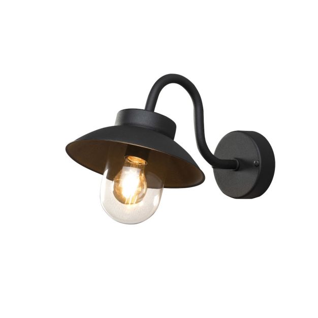 Konstsmide Vega Mini - wandverlichting - 36 x 24,5 x 22 cm - IP44 - zwart