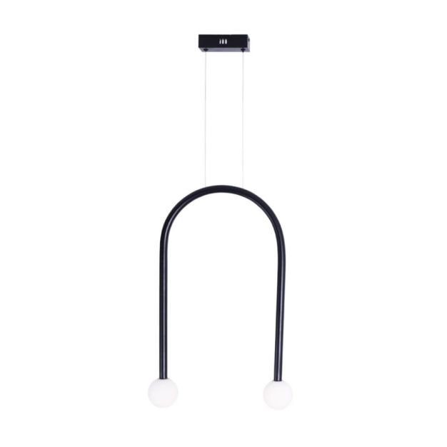 Maxlight Enigma - hanglamp - 40 x 180 cm - 2 x 2W LED incl. - zwart