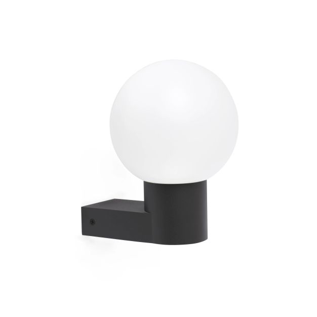 Faro Moon - wandverlichting - 18 x 19,5 x 26 cm - IP44 - donkergrijs