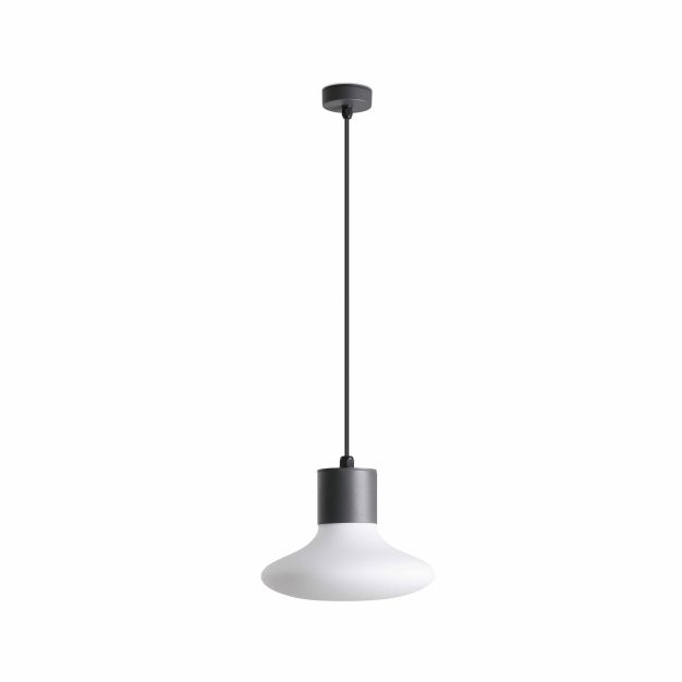 Faro Blub's - hanglamp - Ø 26 x 155 cm - IP44 - donkergrijs