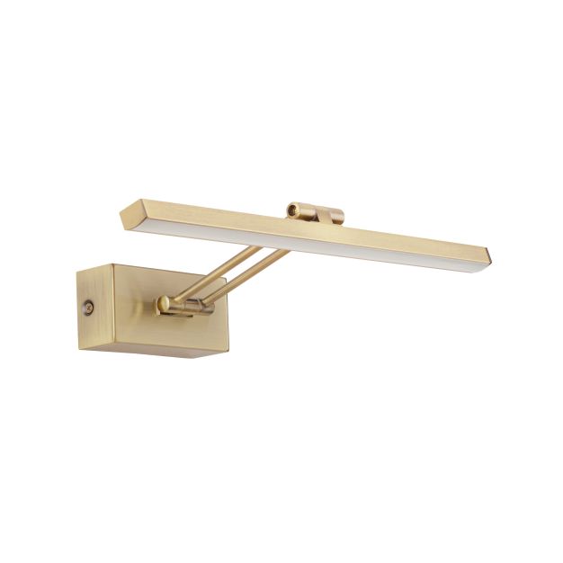 Nova Luce Marnell - wandverlichting - 37,6 x 20,5 x 5,5 cm - 12W LED incl. - antiek messing