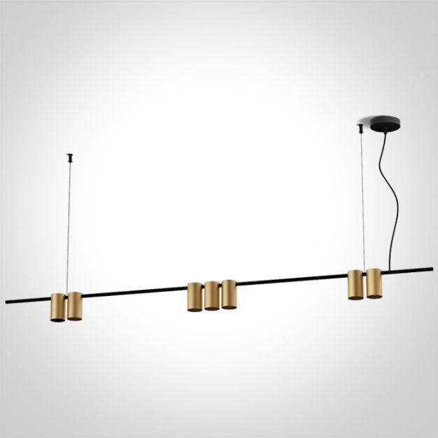 ONE Light Pendants - hanglamp - 150 x 150 cm - geborsteld messing