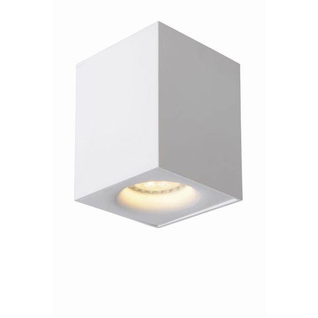 Lucide Bentoo Square - opbouwspot - 8,3 x 8,3 x 11 cm - 4,5W dimbare LED incl. - wit