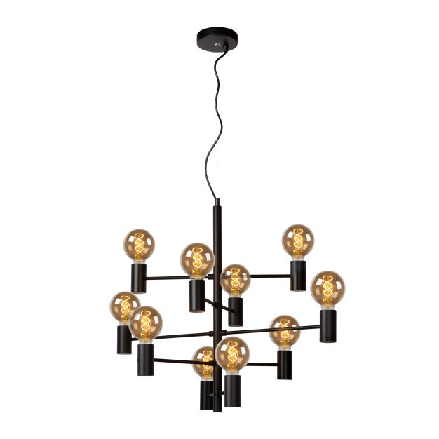 Lucide Leanne - hanglamp - 75 x 49 x 190 cm - zwart