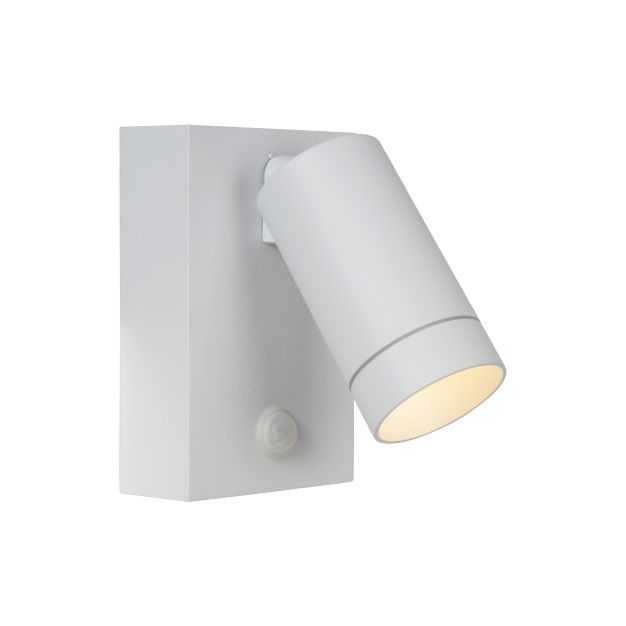 Lucide Taylor - buiten wandverlichting met sensor - 10 x 15 x 15,6 cm - IP44 - wit