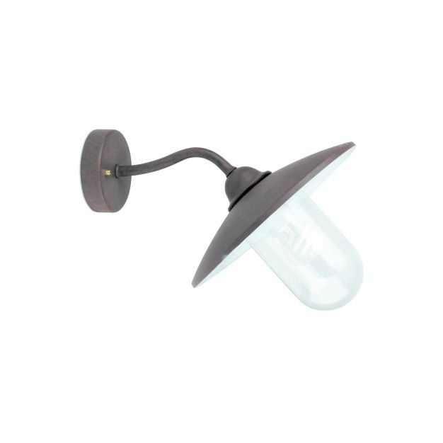 Faro Wally - wandverlichting - 30 x 37,4 x 30 cm - IP44 - roestbruin