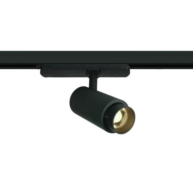 ONE Light Zoomable - rail spot met instelbare lichtbundel 20 tot 60 graden - 3-fase railsysteem - Ø 5,5 x 14,8 cm - 15W LED incl. - zwart