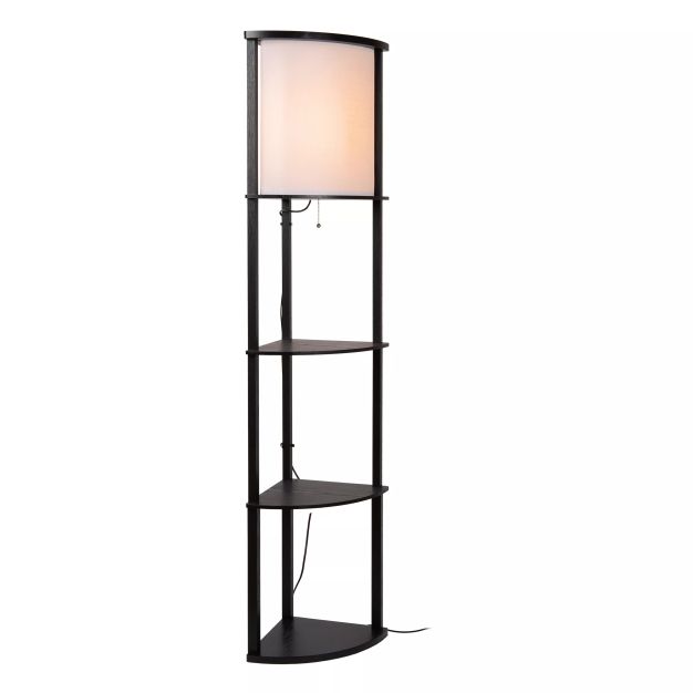 Lucide Menno - vloerlamp - 30 x 30 x 162,3 cm - zwart