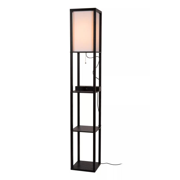 Lucide Menno - vloerlamp - 26 x 26 x 162,7 cm - zwart