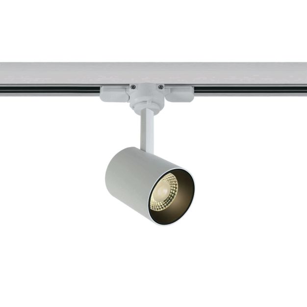 ONE Light COB Cylinder - rail spot - 3-fase railsysteem - Ø 6 x 7,5 cm - 8W dimbare LED incl. - wit