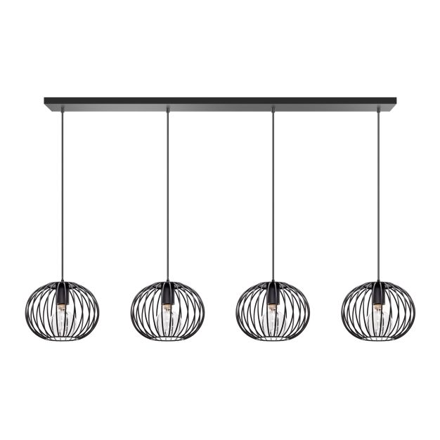 ETH Wire 2.0 - hanglamp - 120 cm - zwart