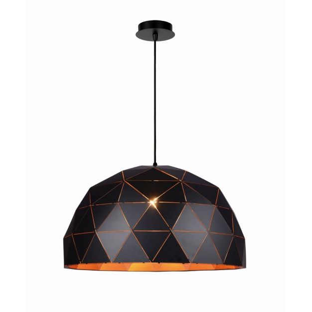 Lucide Otona - grote hanglamp -  Ø 60 x 160 cm - zwart