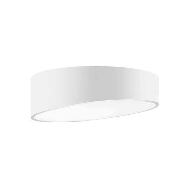 Nova Luce Maggio - plafondverlichting - Ø 50 x 12 cm - 60W LED incl. - zandwit en mat wit